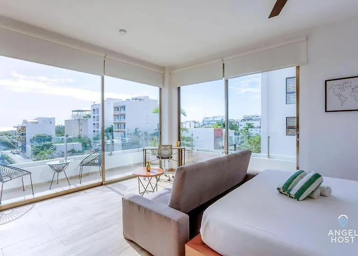 Apartamento Ocean-view W Gym, Pool & Balcony Playa del Carmen