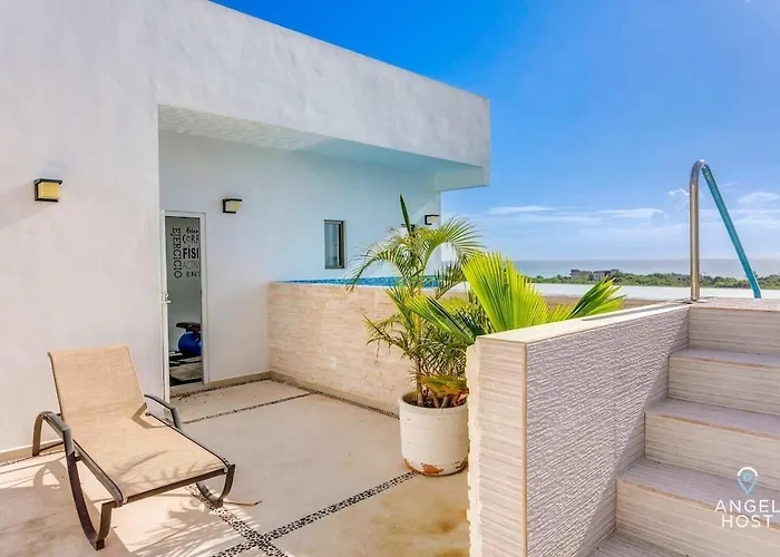 Apartamento Ocean-view W Gym, Pool & Balcony Playa del Carmen